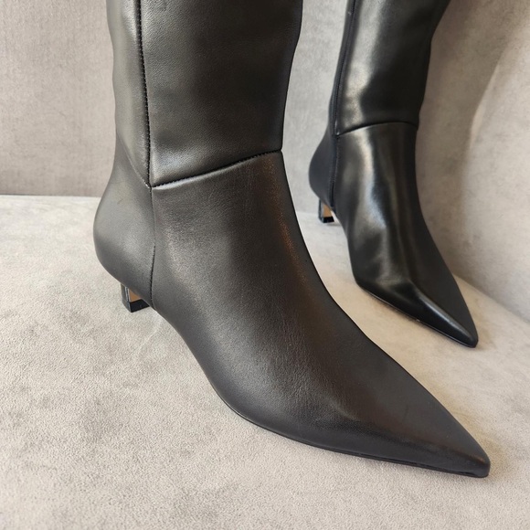 Gianni Bini Black Kitten Heel Boots MSPR 180 - Picture 3 of 5